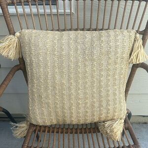 Opalhouse Natural Outdoor Accent Pillow 16”x16”